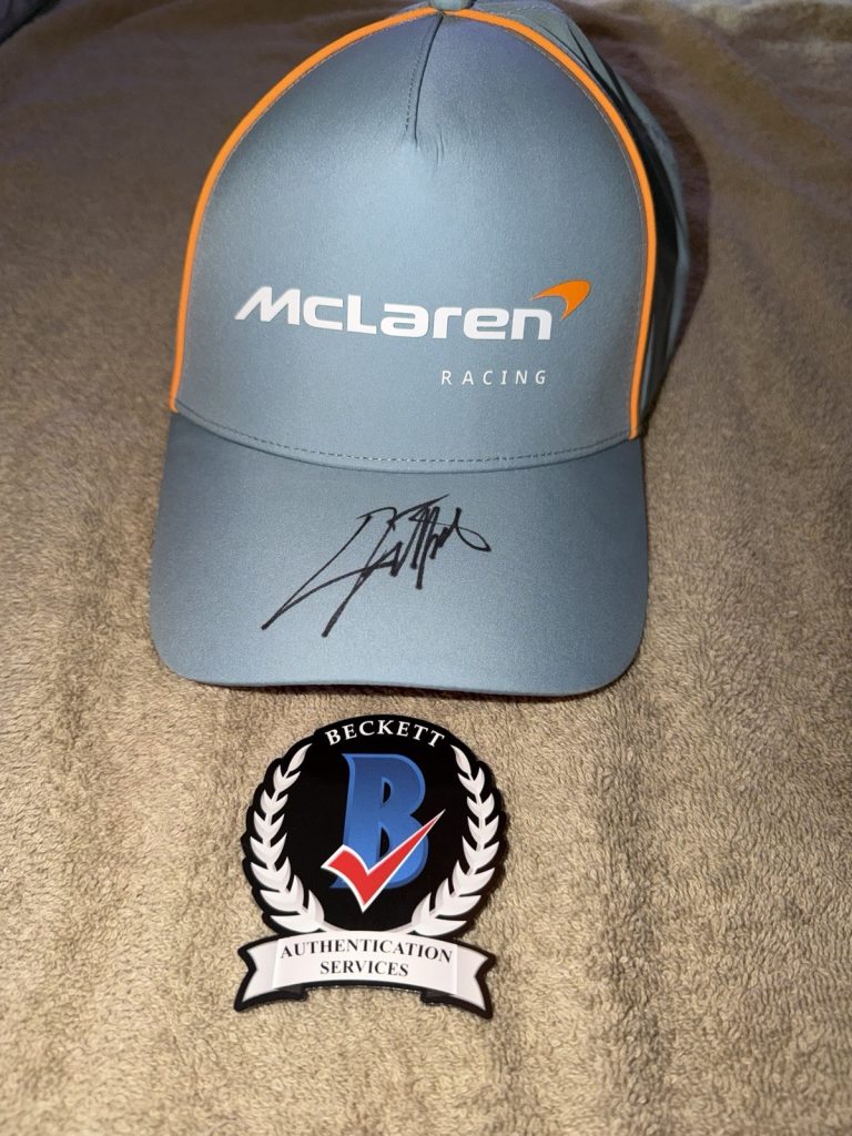 Emerson Fittipaldi Signed Official McLaren Racing Hat F1 Legend Champ Beckett #2
