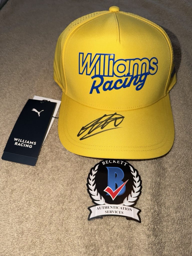 Alexander Alex Albon Signed Official Williams Racing Hat F1 Superstar Beckett #2