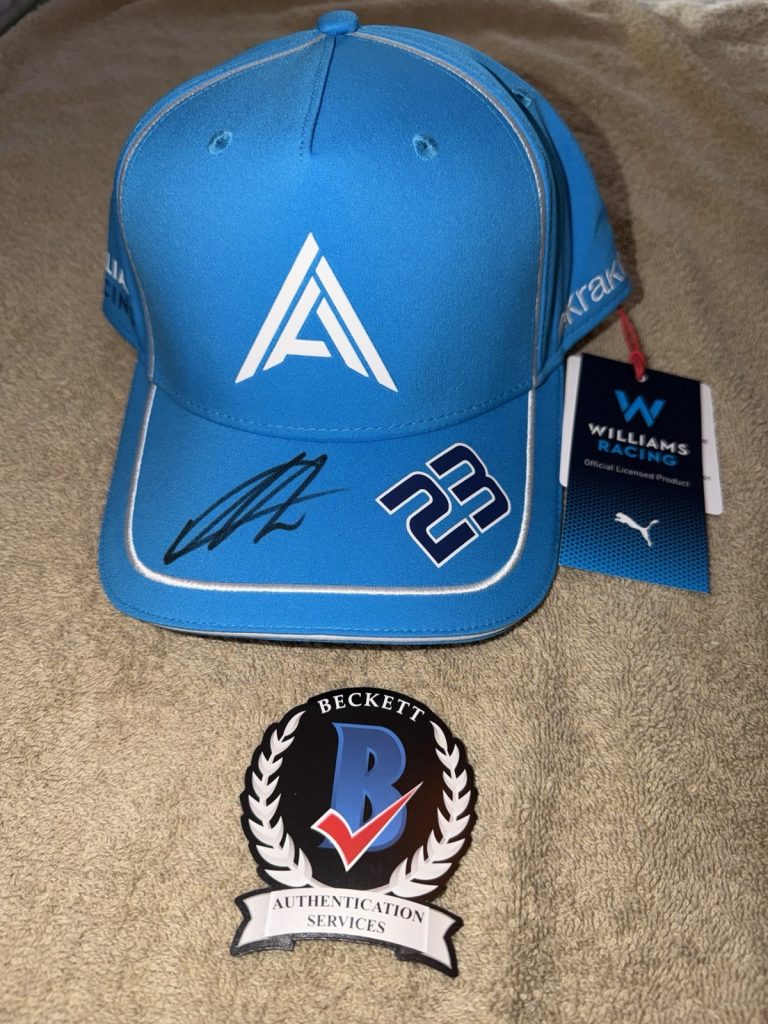 Alexander Alex Albon Signed Official Williams Racing Hat F1 Superstar Beckett #4