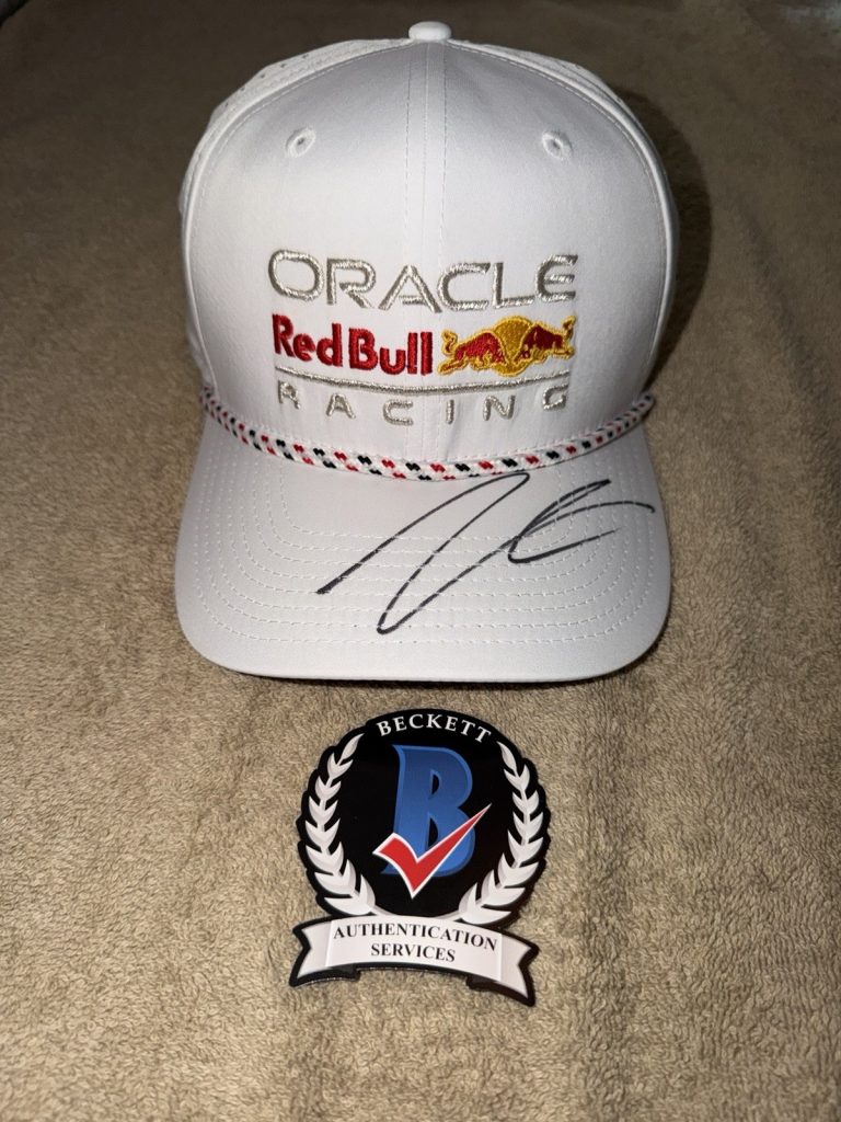 Isack Hadjar Signed Official Red Bull Racing Hat F1 Superstar #6 Beckett #5