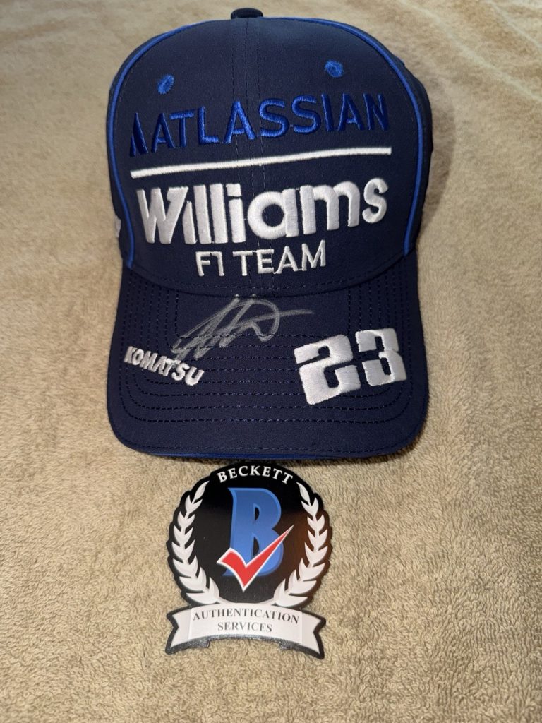 Alexander Alex Albon Signed Official Williams Racing Hat F1 Superstar Beckett #5