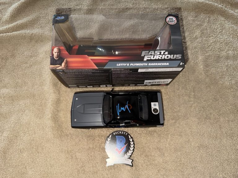 Michelle Rodriguez Signed Official Fast & Furious 1:18 Die Cast Car Letty BAS