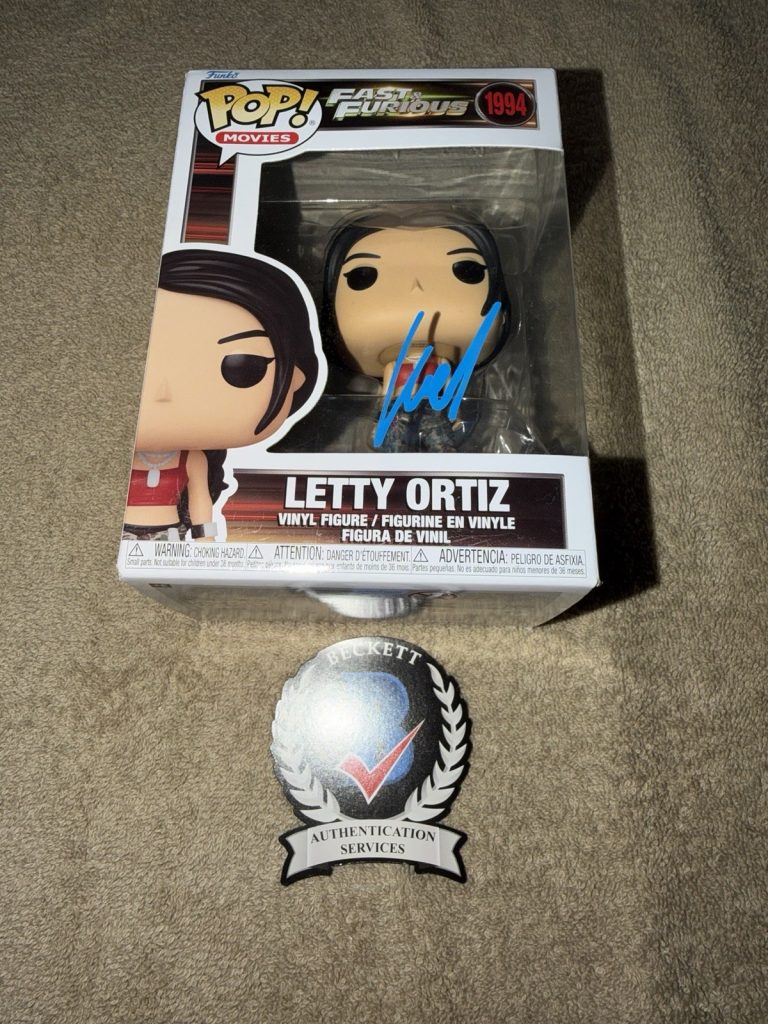 Michelle Rodriguez Signed Official Letty Ortiz Racing Funko Pop Fast Beckett