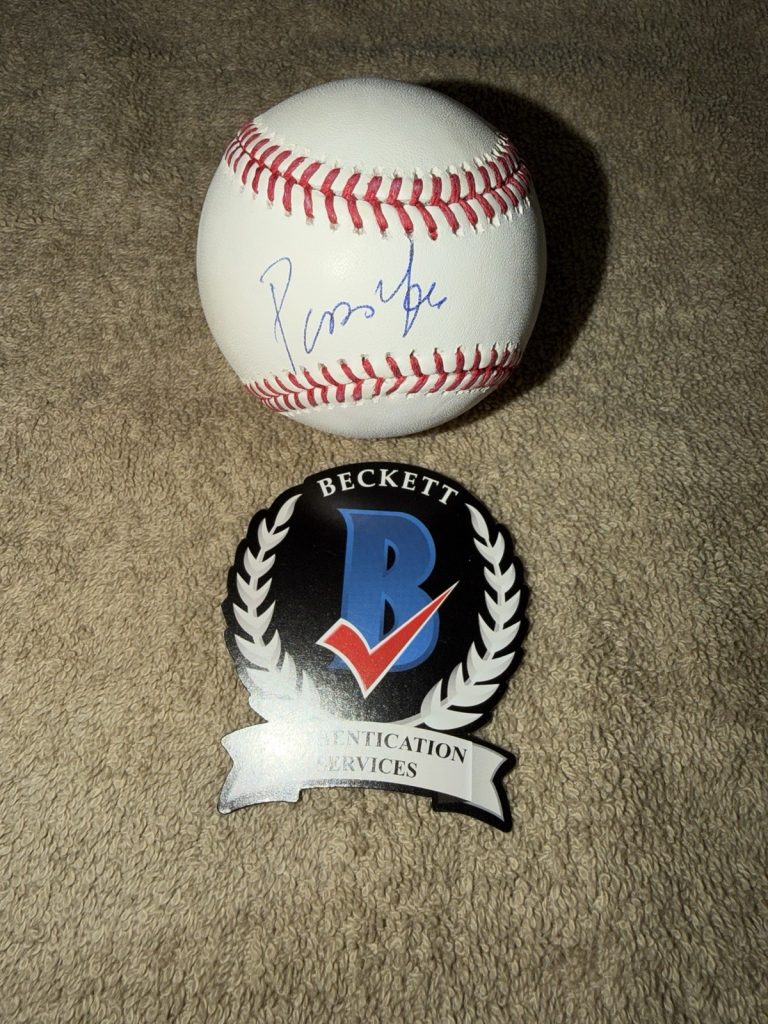 Carlos Pibe Valderrama Signed Official Major League Baseball Columbia Beckett