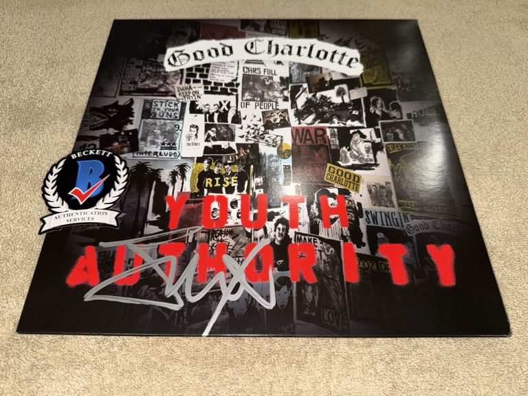 Joel Madden Signed Youth Authority Vinyl Good Charlotte Legend Beckett