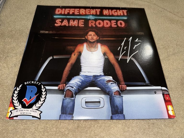 Bailey Zimmerman Signed Different Night Same Rodeo Vinyl Country Music Beckett