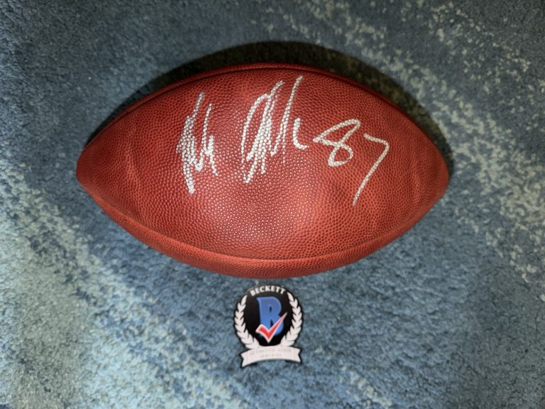 Rob Gronkowski Signed Official NFL Duke Football Patriots Buccaneers Beckett