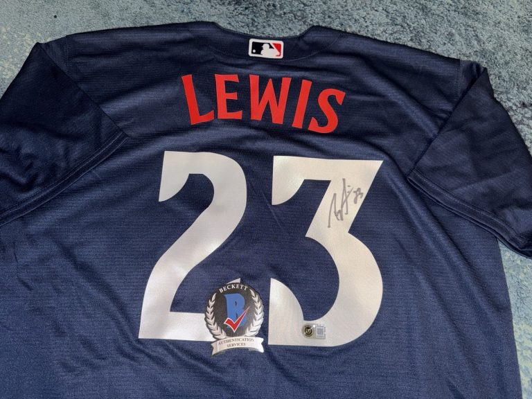 Royce Lewis Signed Minnesota Twins Jersey Star Slugger Legend Beckett
