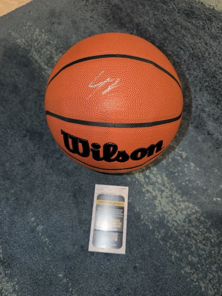Cameron Boozer Signed Wilson NBA Basketball Memphis Grizzlies Duke JSA Auth