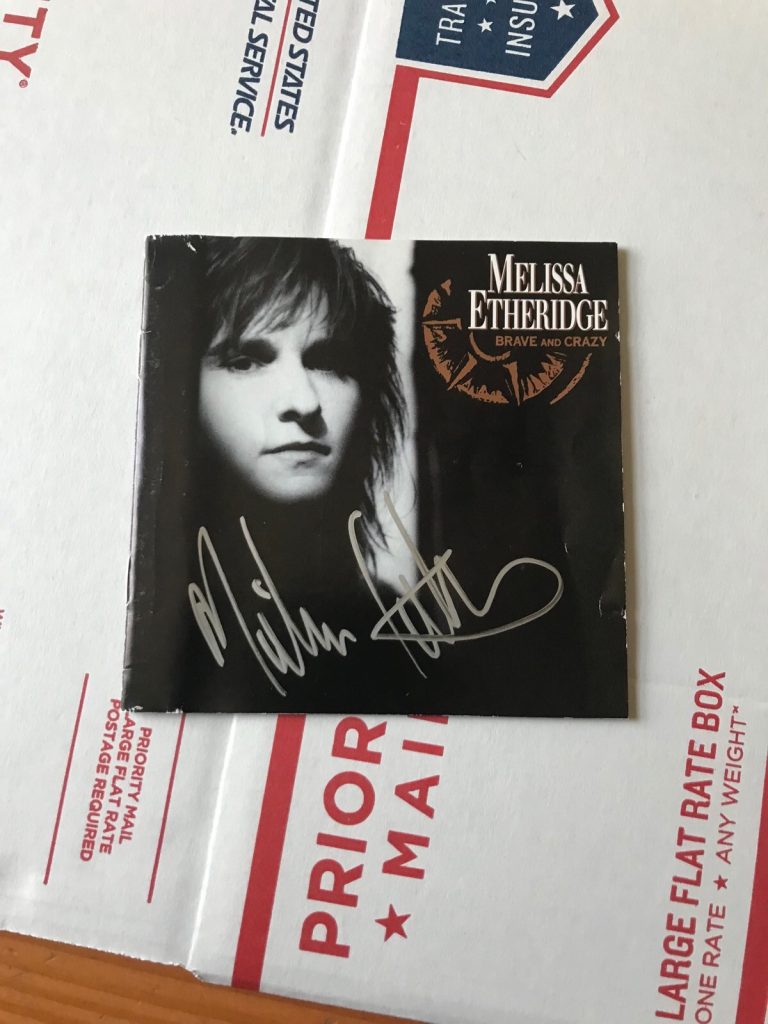 MELISSA ETHERIDGE SIGNED CD BRAVE AND CD CRAZY AUTOGRAPHED