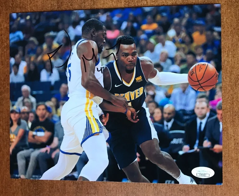 Denver Nuggets Paul Milsap #4 Signed Photo JSA  COA HOT