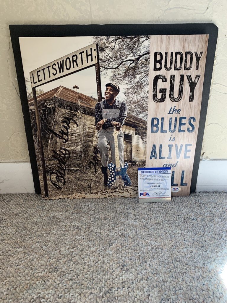 BUDDY GUY SIGNED VINYL THE BLUES IS ALIVE AND WELL AUTOGRAPHED PSA/DNA COA