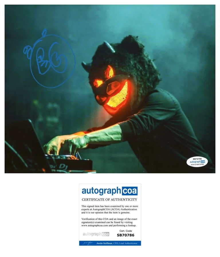 BEAR GRILLZ ELECTRONIC MUSIC DJ SIGNED AUTOGRAPHED PHOTO ACOA CERTIFIED Producer