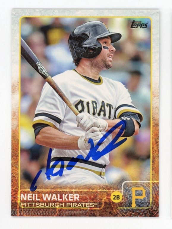SIGNED BASEBALL CARD AUTO WASHINGTON NATIONALS TOPPS 2015 NEIL WALKER #292