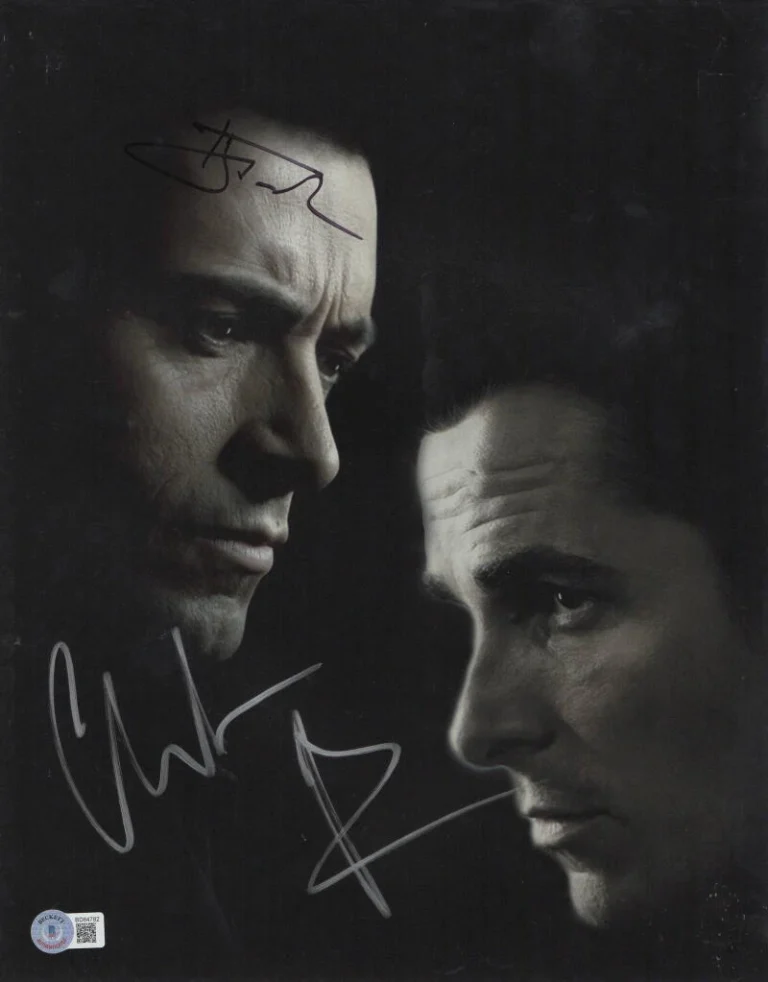 Hugh Jackman Christian Bale Signed 11x14 Photo The Prestige Auto Beckett LOA