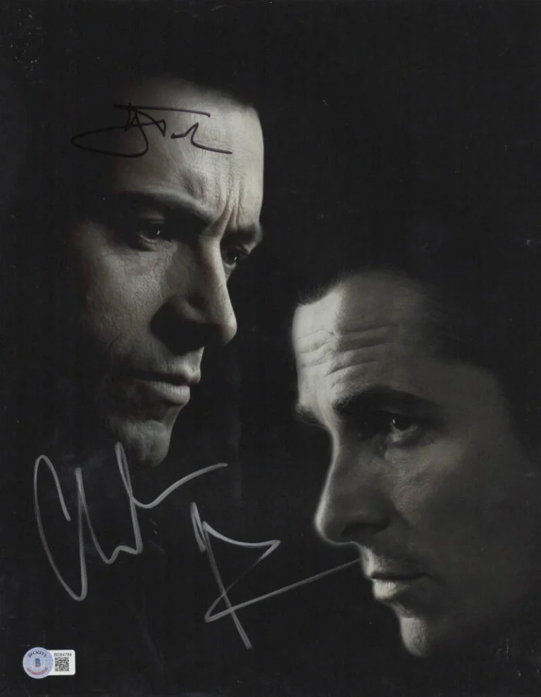 Hugh Jackman Christian Bale Signed 11x14 Photo The Prestige Auto Beckett LOA