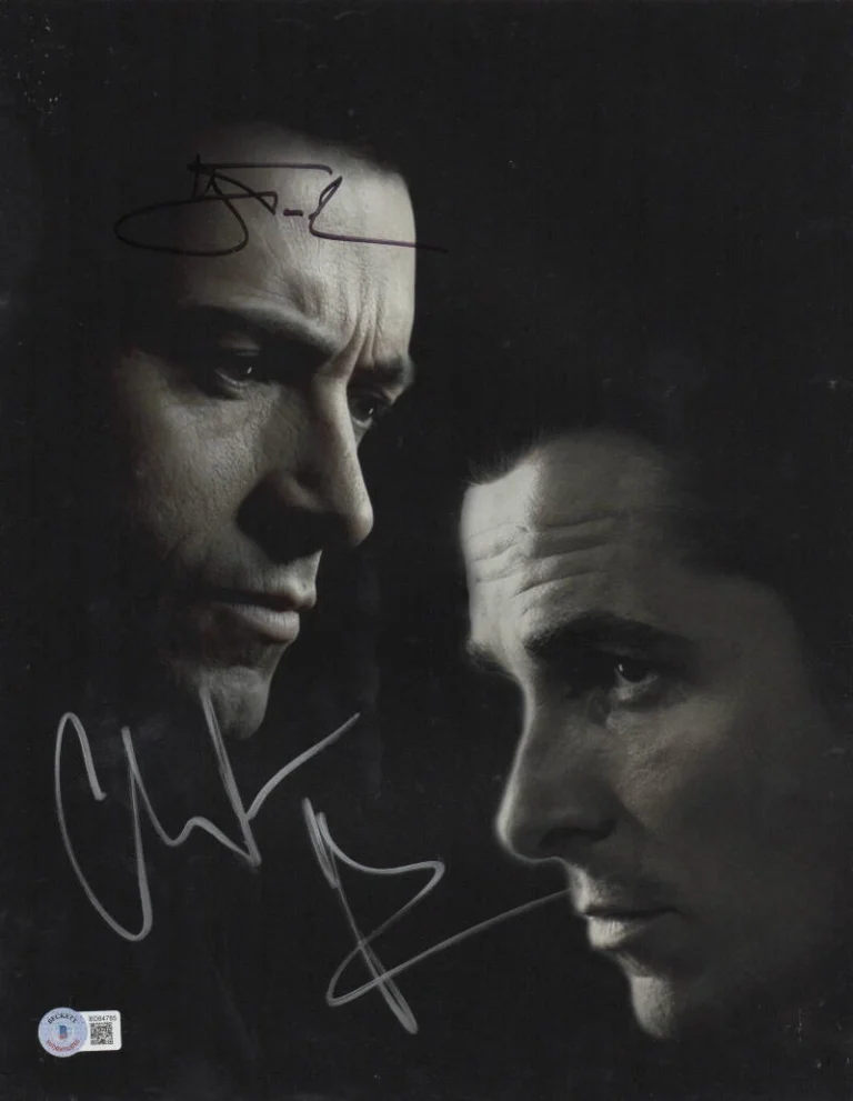 Hugh Jackman Christian Bale Signed 11x14 Photo The Prestige Auto Beckett LOA