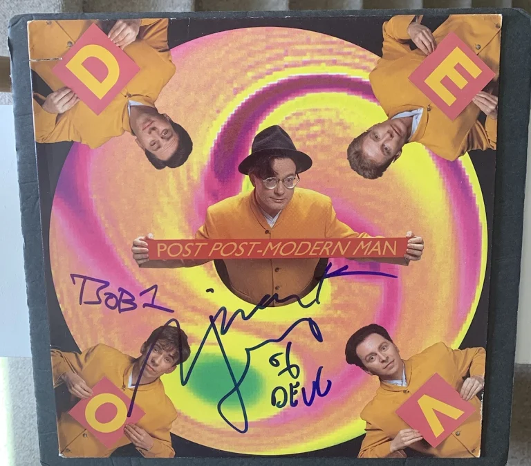 DEVO SIGNED vinyl x3 Post post-modern man Mark mothersbaugh JSA Coa bob1 Jerry