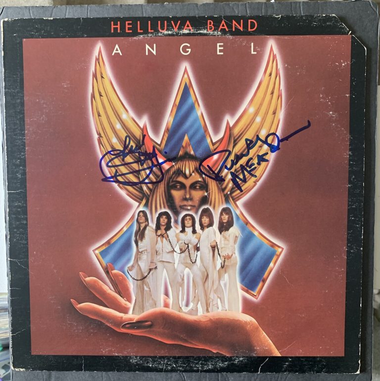 ANGEL SIGNED HELLUVA BAND VINYL  PUNKY MEADOWS FRANK DIMINO PSA/DNA AUTOGRAPHED