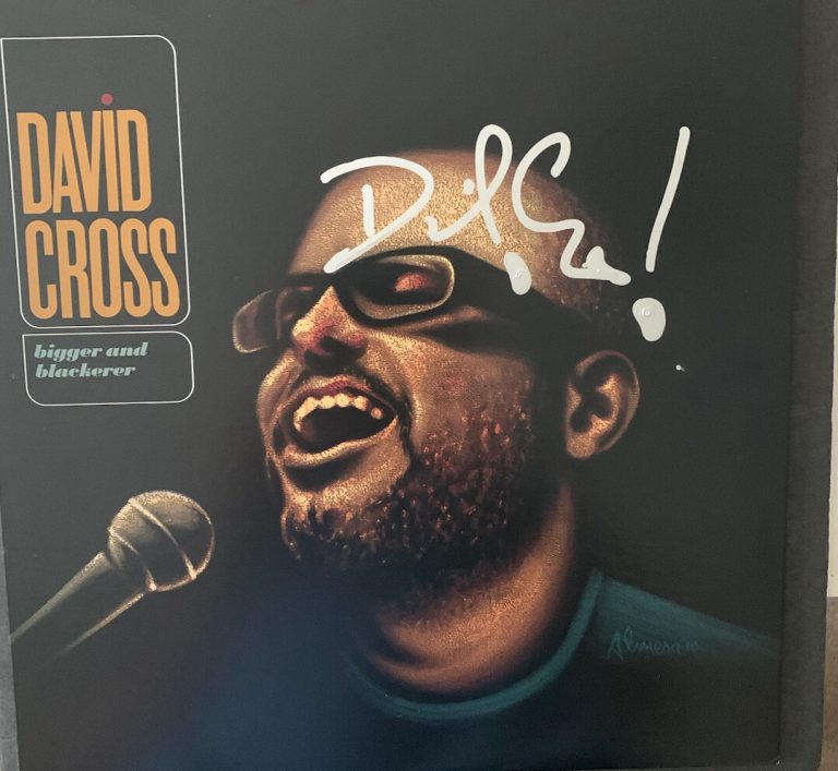 DAVID CROSS SIGNED BIGGER AND BLACKERER VINYL AUTOGRAPHED JSA COA COMEDIAN RARE