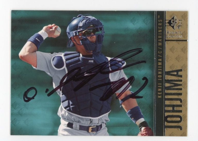 SIGNED BASEBALL CARD AUTO UPPER DECK UD 2007 SP RE KENJI JOHJIMA JAPAN MARINERS