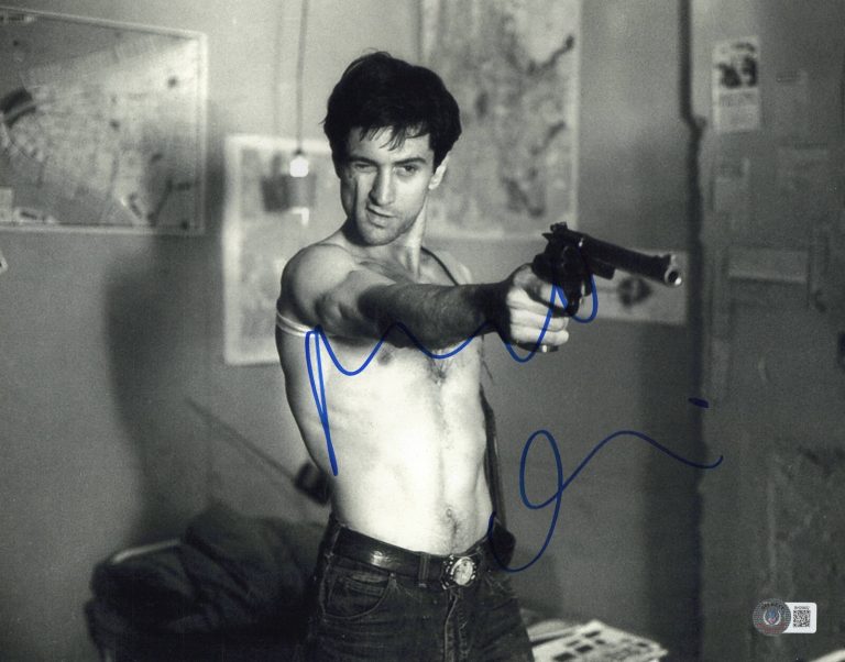 ROBERT DENIRO SIGNED 11X14 PHOTO TAXI DRIVER AUTHENTIC AUTOGRAPH BECKETT
