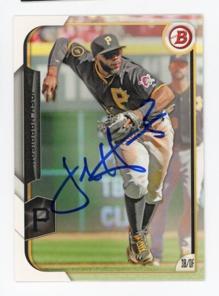 SIGNED BASEBALL CARD AUTO BOWMAN 2015 JOSH HARRISON PITTSBURGH PIRATES #23