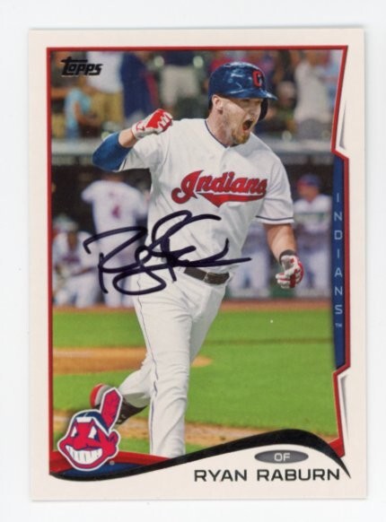 SIGNED BASEBALL CARD AUTO TOPPS 2014 CLEVELAND INDIANS LONNIE CHISENHALL #PP16