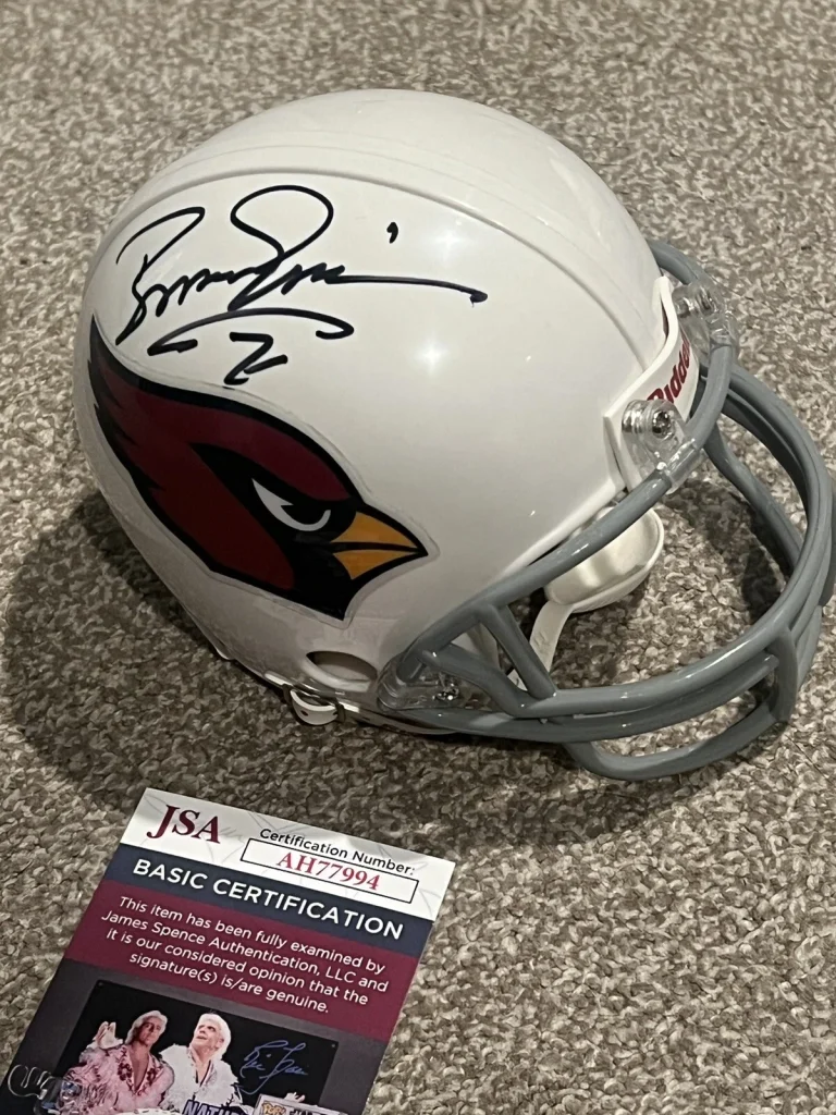 BOOMER ESIASON SIGNED FOOTBALL MINI HELMET ARIZONA CARDINALS AUTO QB JSA COA