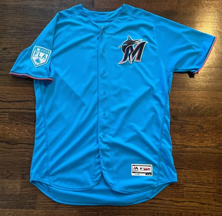 COACH JAMIE QUIRK GAME USED WORN 2016 ST MLB BASEBALL JERSEY MIAMI MARLINS