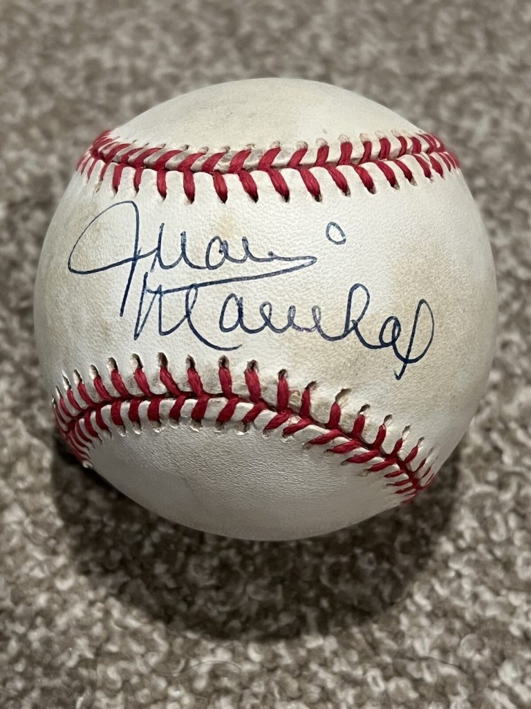JUAN MARICHAL SIGNED BASEBALL AUTO ONLB AUTO HOF PITCHER SAN FRANCISCO GIANTS