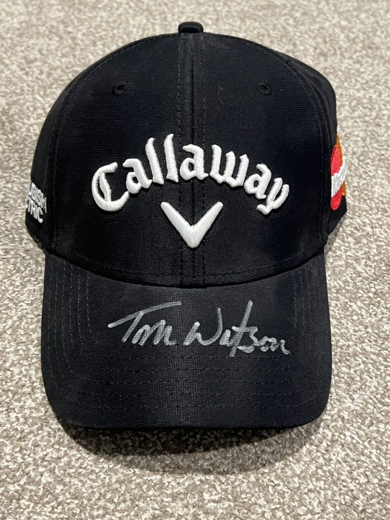 TOM WATSON SIGNED GOLF HAT CALLAWAY AUTOGRAPH HOF PLAYER ISSUED