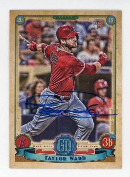 SIGNED BASEBALL CARD AUTO TOPPS GYPSY QUEEN 2019 TAYLOR WARD #139 LA ANGELS RC