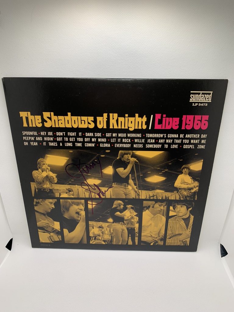 Jimy Sohns Shadows of Knight Signed Vinyl LIVE 1966 autographed GLORIA