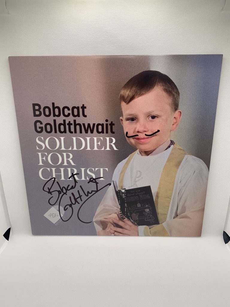 Bobcat Goldthwait Signed Vinyl Soldier For Christ JSA Coa Autographed Comedy