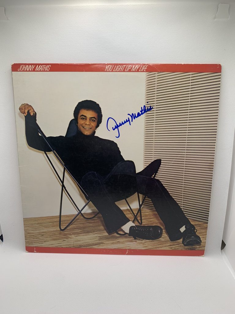 Johnny Mathis Signed You Light Up My Life Vinyl Record LP Autographed JSA COA