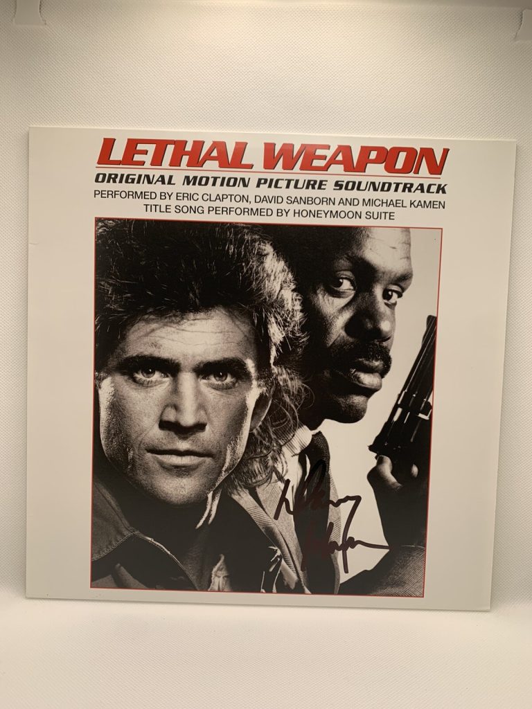 DANNY GLOVER Signed LEATHAL WEAPON Vinyl Soundtrack  jsa Coa Autographed Gibson