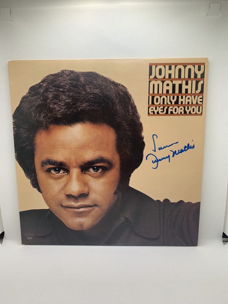 Johnny Mathis Signed Vinyl I Only Have Eyes For You Autographed JSA COA Album Lp