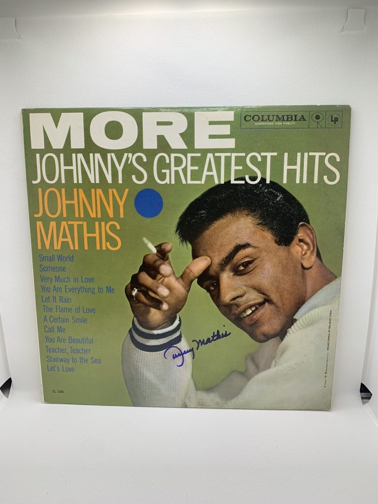 Johnny Mathis Signed Vinyl More Johnny’s Greatest Hits Autographed JSA COA
