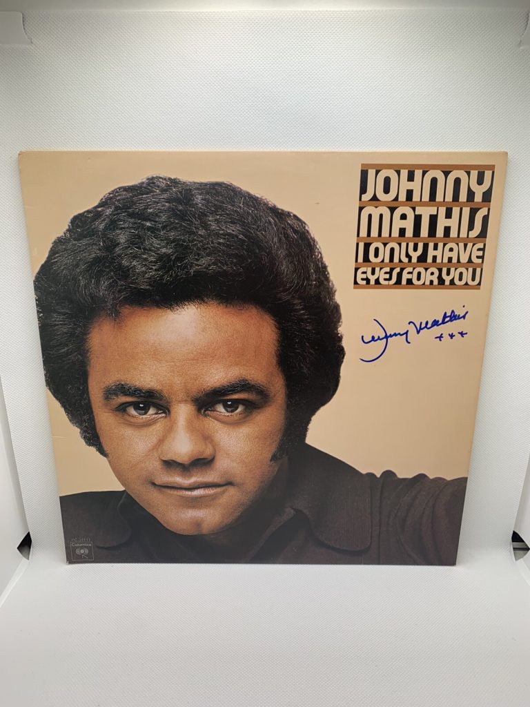 Johnny Mathis Signed Vinyl I Only Have Eyes For You Autographed JSA COA Album