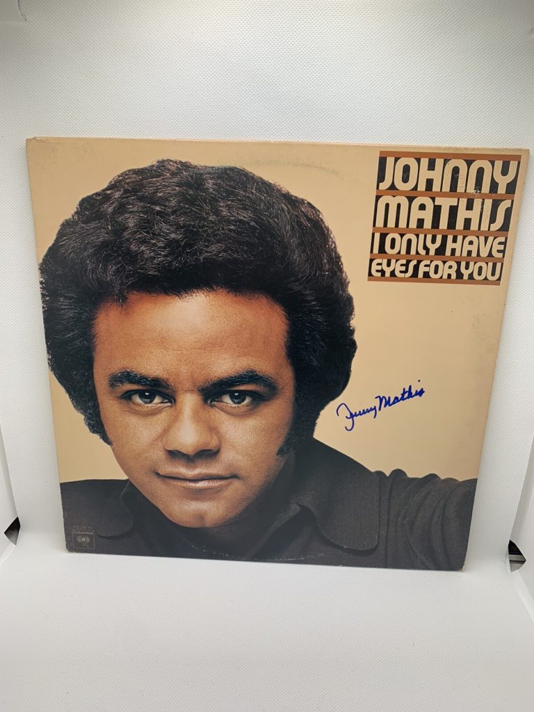 Johnny Mathis Signed Vinyl I Only Have Eyes For You Autographed JSA COA Album