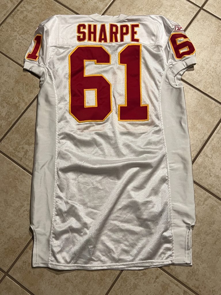 KANSAS CITY CHIEFS GAME USED? ISSUED FOOTBALL JERSEY MONTIQUE SHARPE WAKE FOREST