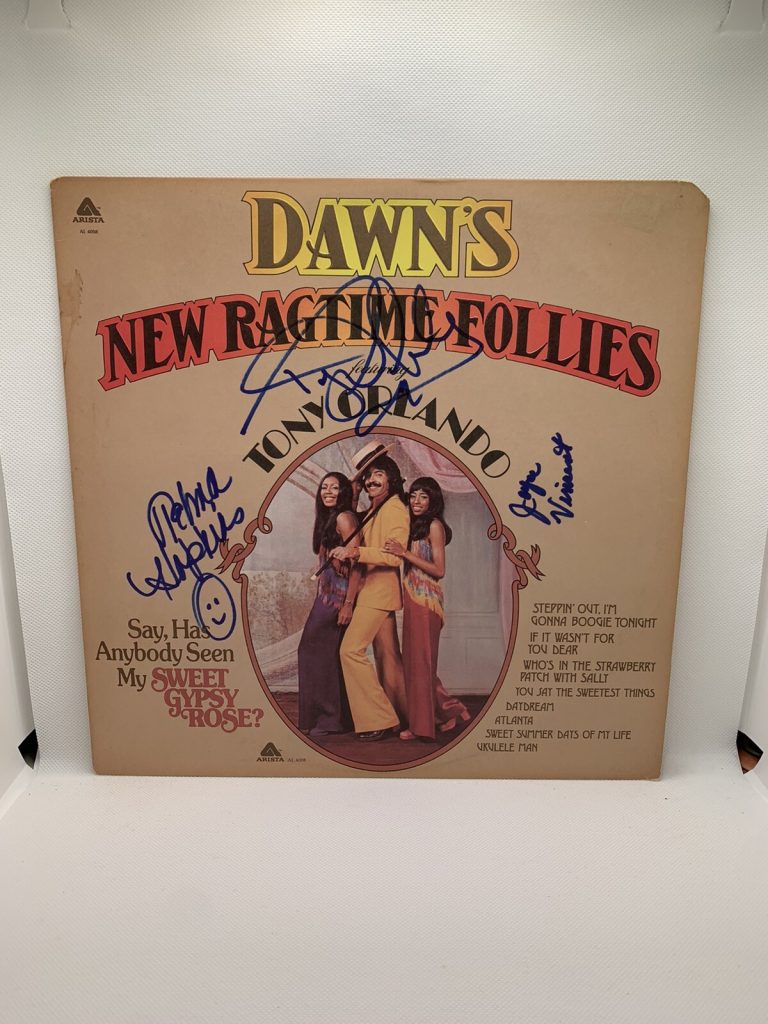 TONY ORLANDO & DAWN X3 SIGNED VINYL NEW RAGTIME FOLLIES JSA AUTOGRAPHED COMPLETE