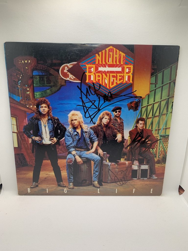 Night Ranger Signed Vinyl Big Life Jack Blades Gillis & Keagy Jsa Album