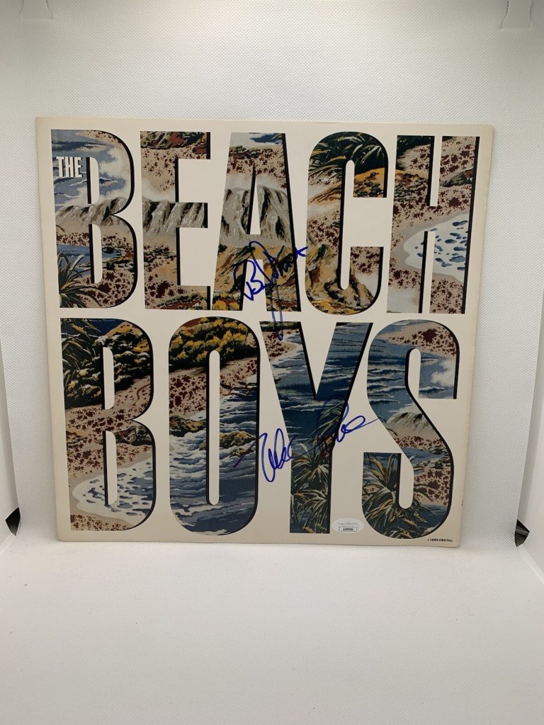 BEACH BOYS SIGNED VINYL PROMO FLAT MIKE LOVE BRUCE JOHNSTON JSA AUTOGRAPHED