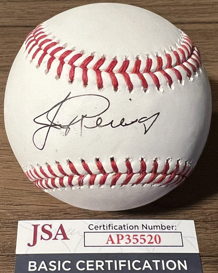 JERRY REINSDORF SIGNED BASEBALL OWNER CHICAGO BULLS WHITE SOX JEWISH JSA COA