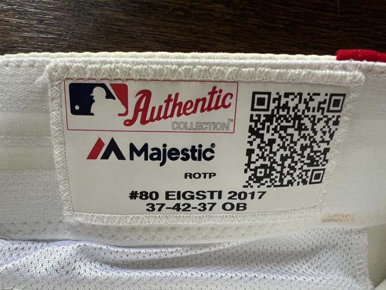 GAME USED BASEBALL PANTS KANSAS CITY ROYALS MONARCHS 2017 COACH RYAN EIGSTI