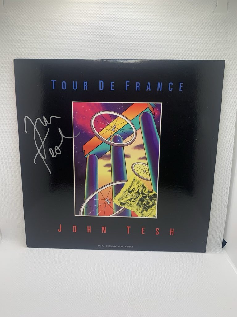 John Tesh Vinyl Tour De France Autographed JSA COA Entertainment Tonight Music