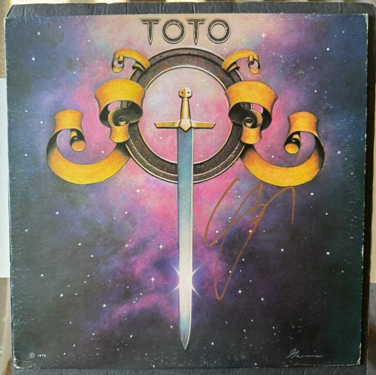 Steve Lukather Signed Vinyl Self Titled Toto Autographed JSA COA Album Record