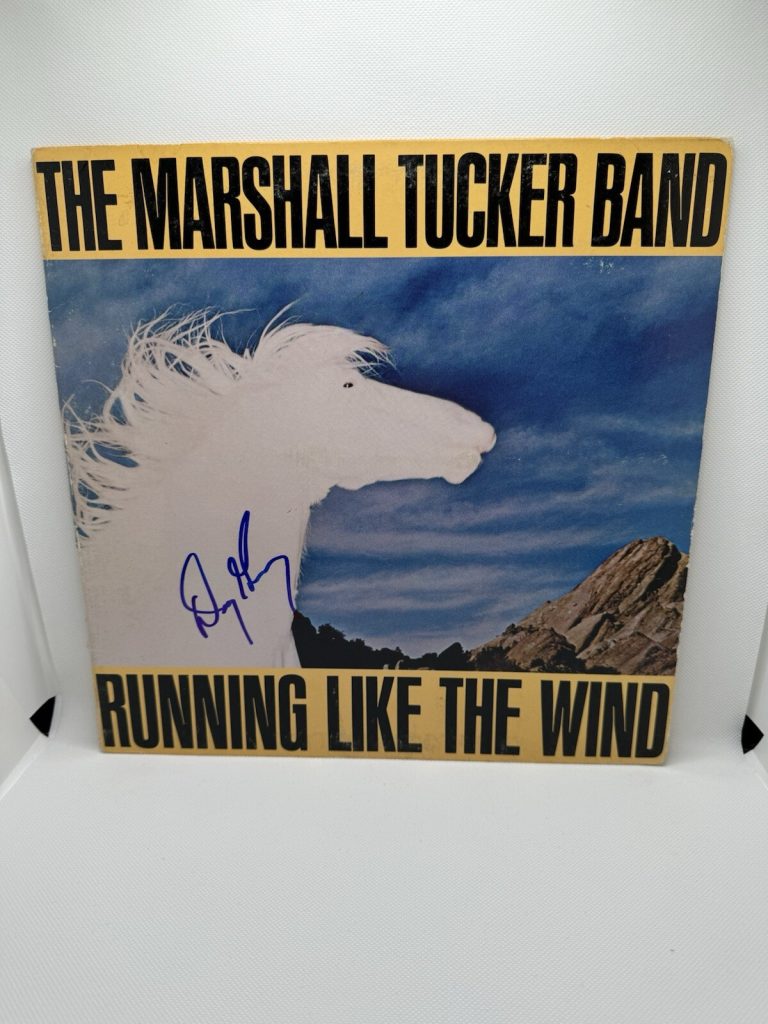 Marshall Tucker Band Doug Grey  AUTOGRAPH Signed Vinyl JSA Running Like The Wind